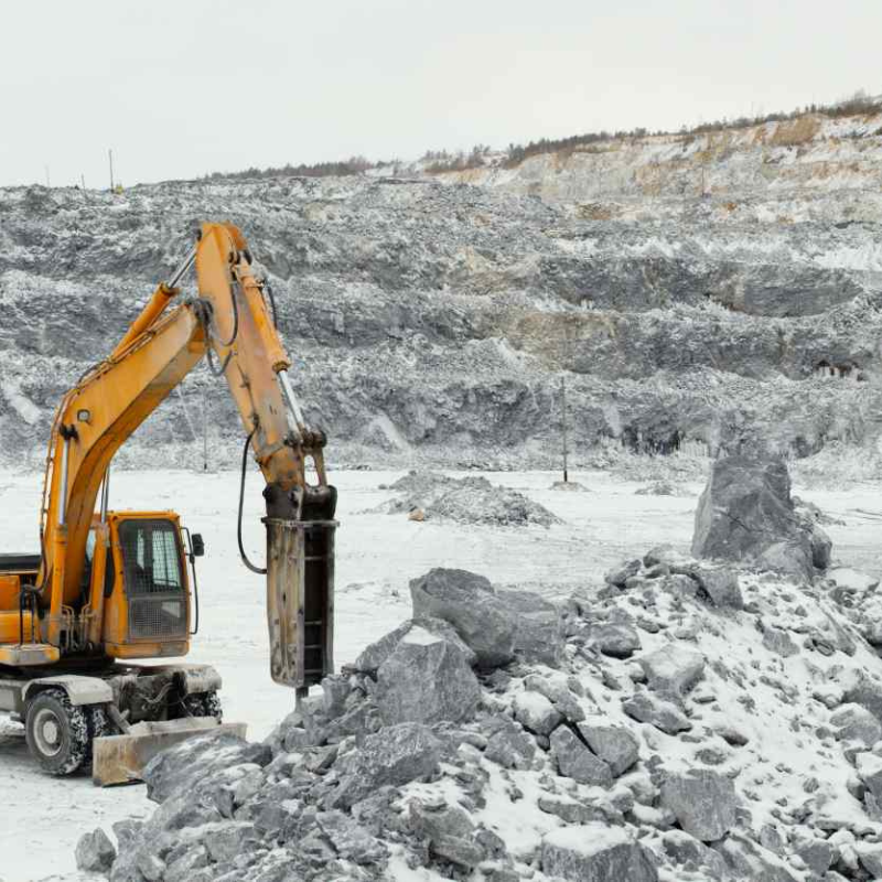 Limestone mining and processing