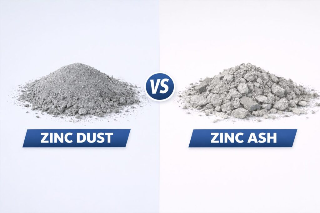 Difference Between Zinc Ash and Zinc Dust in Industry